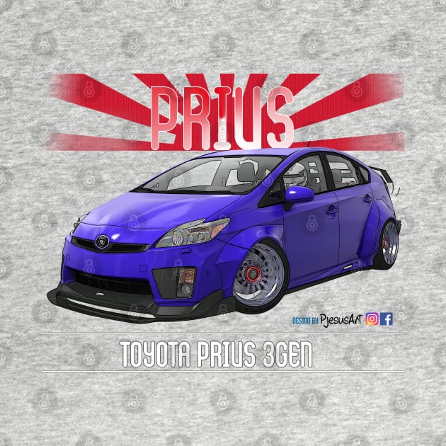 Toyota Prius 2JZ Avus Blue by PjesusArt